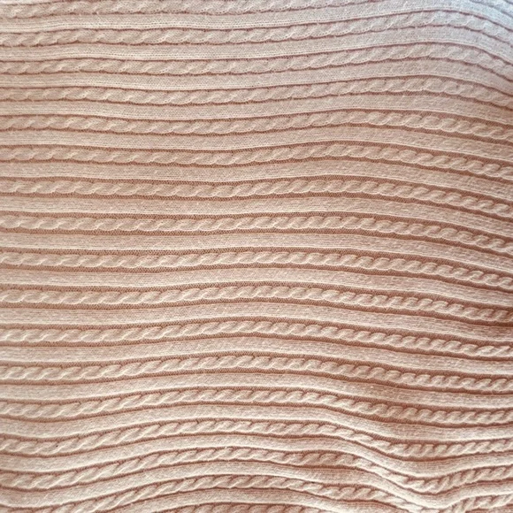 Ralph Lauren Blush Pink Cotton Ribbed V-Neck Sweater Petite Medium Feminine - Picture 13 of 13